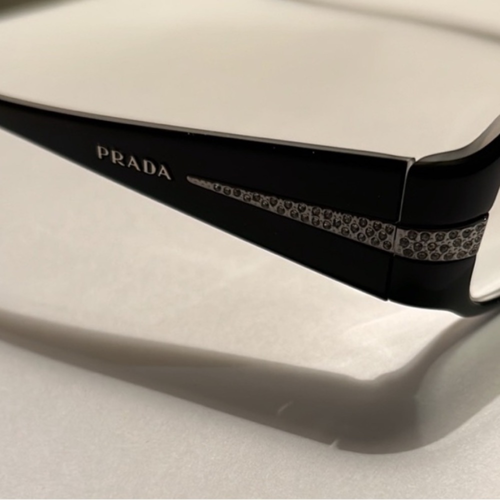 Prada Black and Silver Eyeglasses